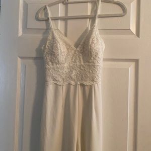 NWT White jumpsuit size XS